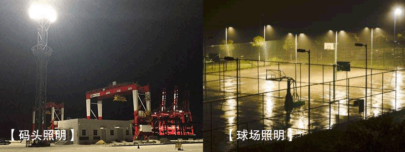 LED泛光燈應(yīng)用于碼頭照明-籃球場(chǎng)照明效果