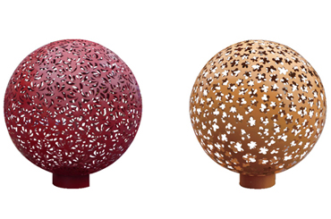 彩色落地式內(nèi)透光LED球形景觀燈02