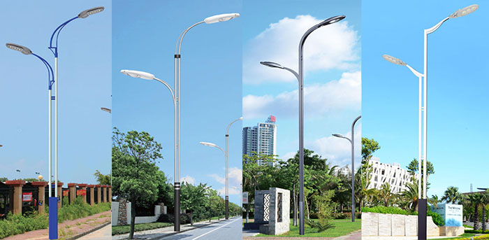 雙桿雙臂道路燈桿圖片大全