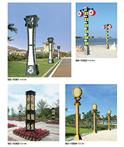 古典回文鏤空LED景觀燈柱