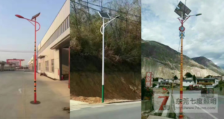 農(nóng)村太陽能路燈圖片樣式
