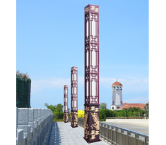 古典浮雕祥云廣場(chǎng)景觀燈柱