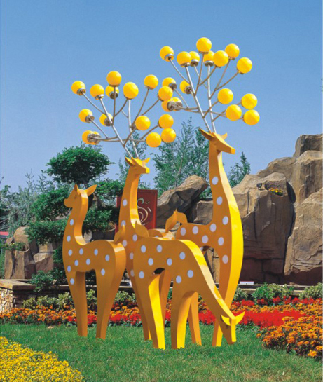 QDJGD-MHL001廣場梅花鹿景觀燈圖片