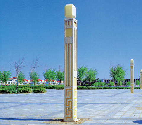 仿石材方柱廣場景觀燈