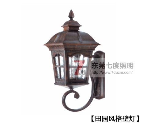 七度照明田園風(fēng)格壁燈實(shí)拍圖片效果