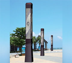 廣場(chǎng)中式方形景觀燈柱