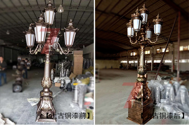 (QDTYD-JZ001)仙鶴精鑄鋁底座不同上裝搭配實(shí)拍效果圖片