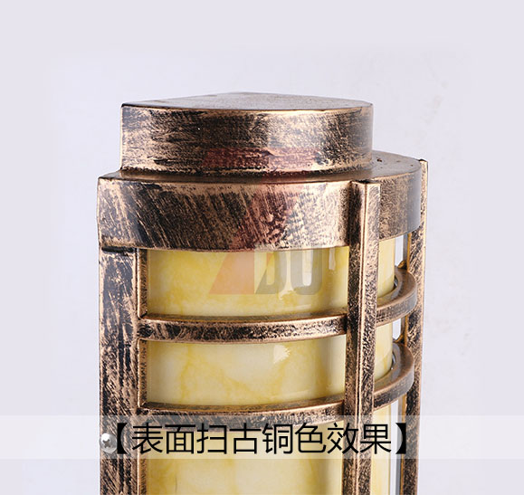 七度仿古銅墻壁燈掃古銅效果細節(jié)展示